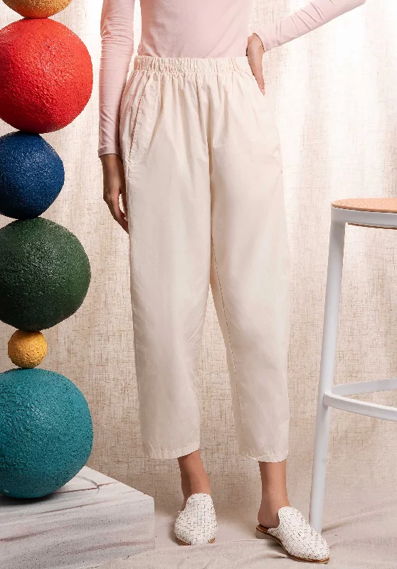 Summer Magic Pants 21469 Off-White Cozy Fitted Pants