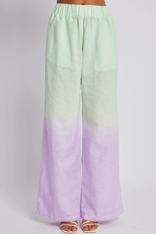 SUMMI SUMMI Womens Linen Pants - Fadey Lady Formal Linen Trousers