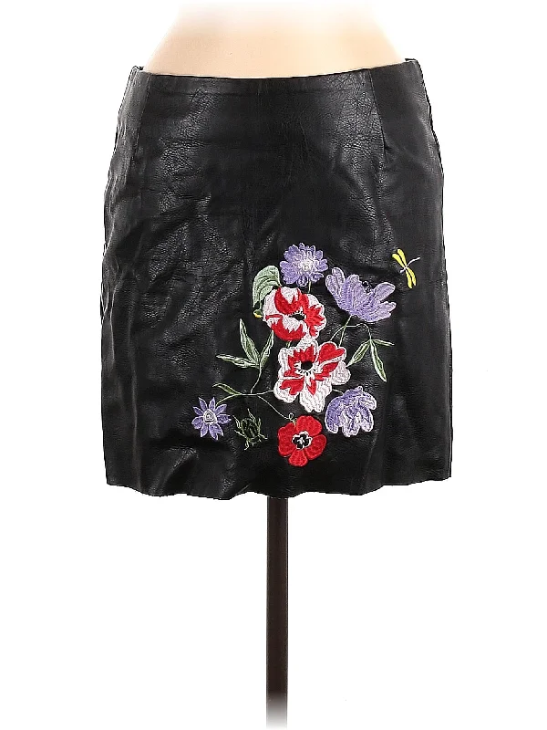 Faux Leather Skirt breathable skirt fabric