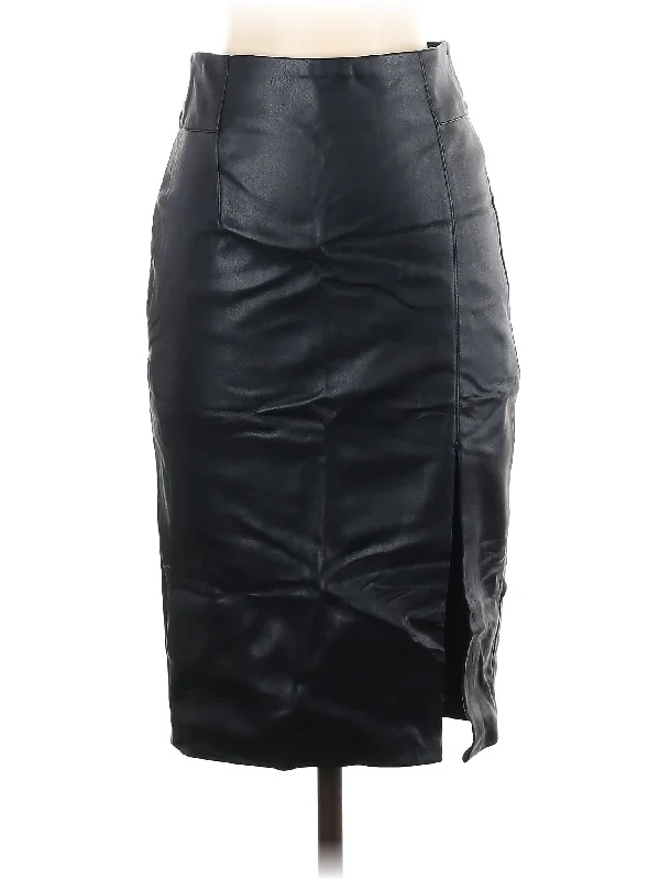 Faux Leather Skirt lightweight skirt design