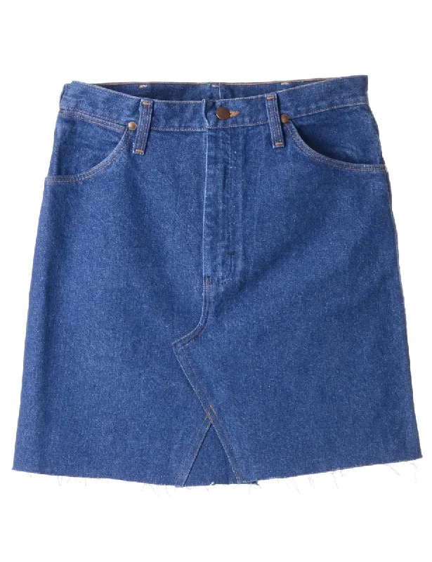 Label Jess Denim Mini Skirt silk skirt lustrous