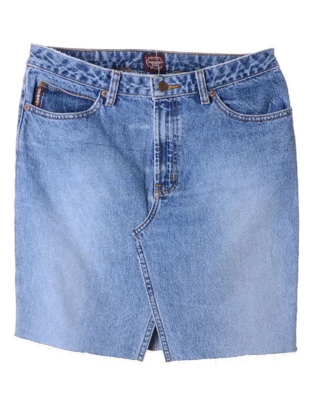 Label Jess Denim Mini Skirt linen skirt light