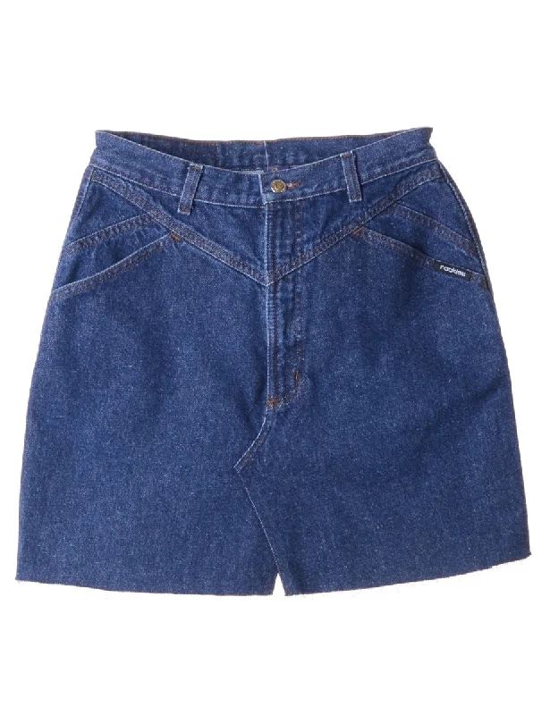 Label Jess Denim Mini Skirt silk skirt luxurious