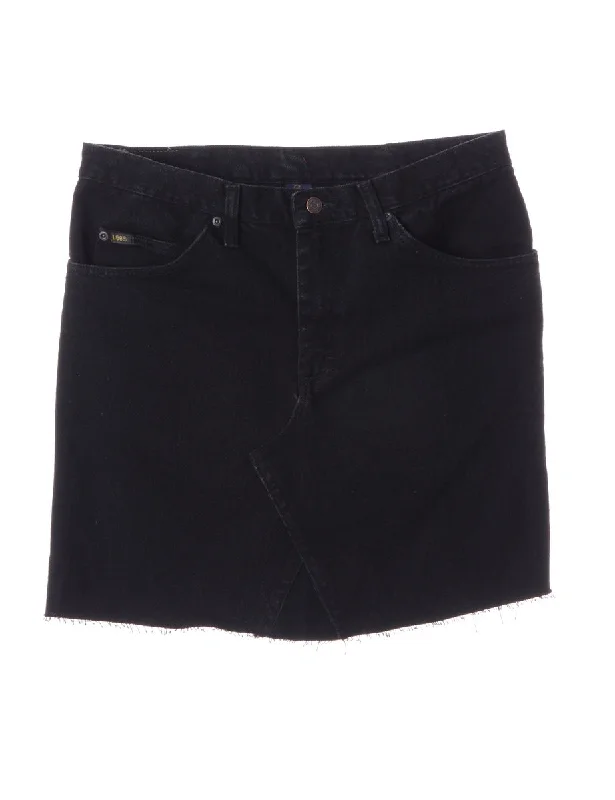 Label Jess Denim Mini Skirt velvet skirt glossy