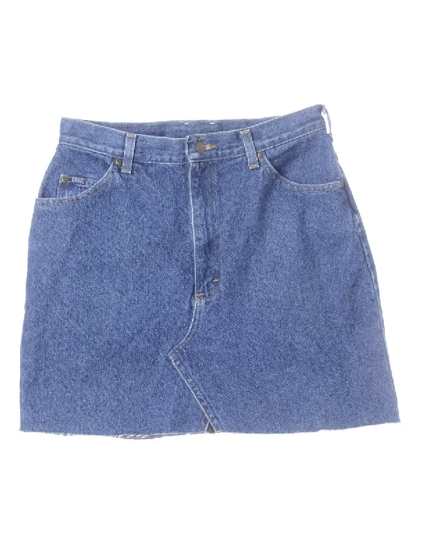 Label Jess Denim Mini Skirt velvet skirt plush