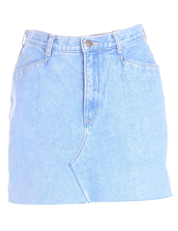 Label Jess Denim Mini Skirt corduroy skirt textured