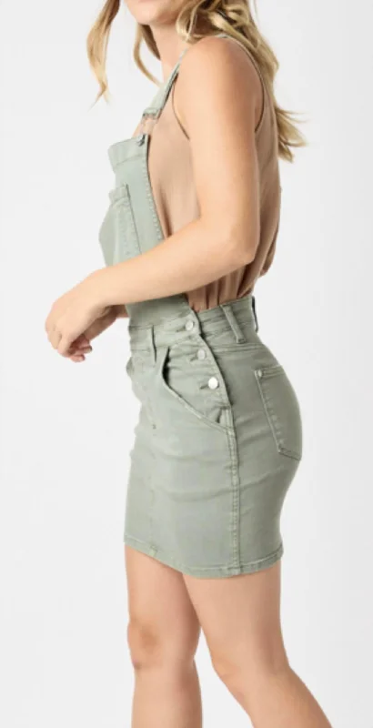 Overalls Skirt In Sage cashmere skirt fine