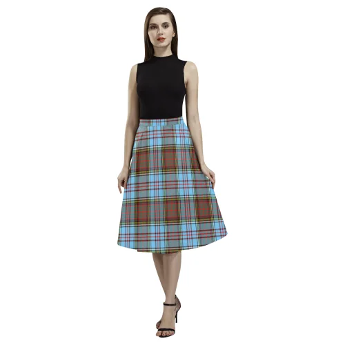 Anderson Ancient Tartan Aoede Crepe Skirt silk skirt lustrous