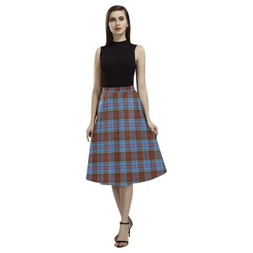 Anderson Modern Tartan Aoede Crepe Skirt chiffon skirt flowing