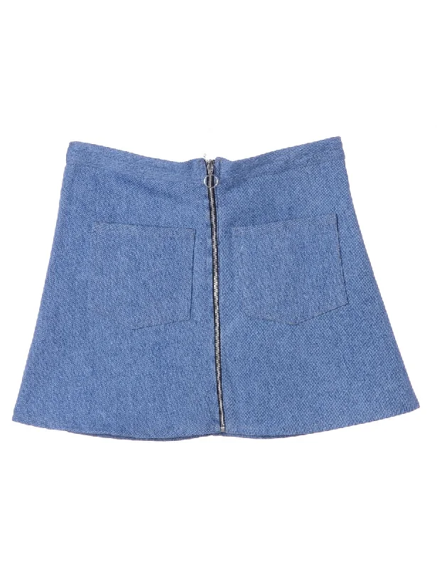 Label Cilla Zip Skirt denim skirt classic