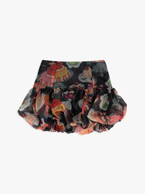 Scarlett Bubble Skirt - Dessert Table asymmetrical skirt cut