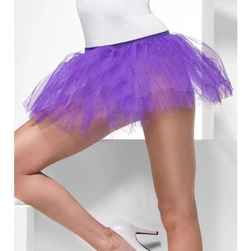 Tutu Underskirt Adult Purple floral skirt print